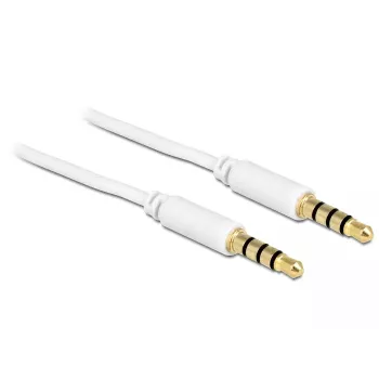 Audiokaapeli DeLOCK 83440 1m 3,5 mm valkoinen