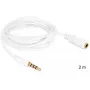Audiokaapeli DeLOCK 3,5 mm 2 m valkoinen
