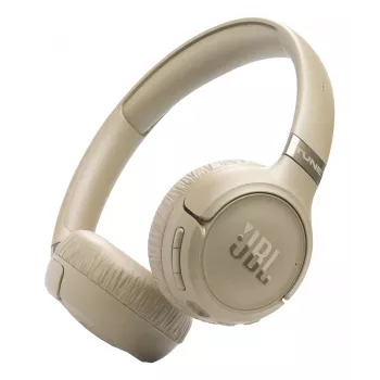 Headset JBL Tune 680NC, johdollinen & langaton (Bluetooth, USB-C), korvan ympäröivä, panta, beige, 20–20000 Hz, 161 g