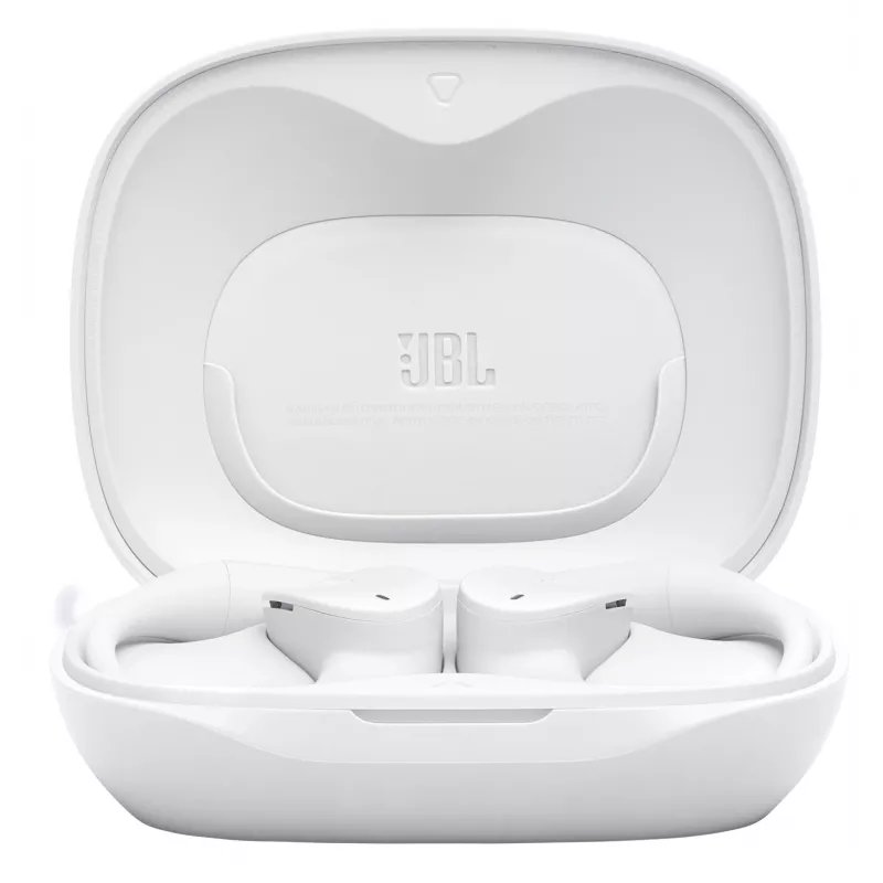 Headset JBL Sense Lite — langaton Bluetooth-korvanappikuuloke korvakoukulla, intraauraalinen, 20–20000 Hz, 83,5 g, valkoinen
