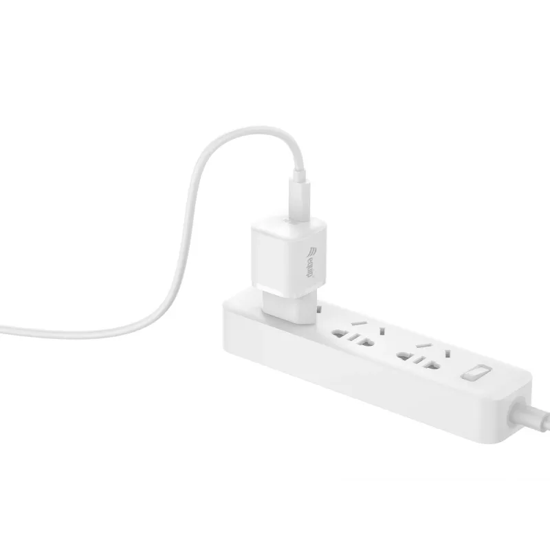 Equip 1-portti 20W USB-C PD laturi sisäkäyttöön AC valkoinen 100-240V