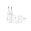 Equip 1-portti 20W USB-C PD laturi sisäkäyttöön AC valkoinen 100-240V