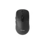 EQUIP molempikätinen 6-painikkeinen kaksitoiminen langaton hiiri, optinen 1600 DPI, RF + Bluetooth, musta