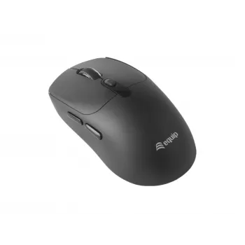 EQUIP molempikätinen 6-painikkeinen kaksitoiminen langaton hiiri, optinen 1600 DPI, RF + Bluetooth, musta