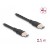 USB-kaapeli DeLOCK 81239 2,5 m USB-C musta USB 2.0 0,48 Gbit/s