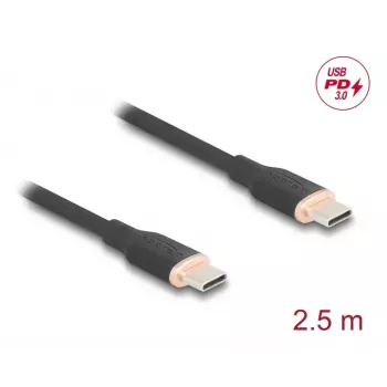 USB-kaapeli DeLOCK 81239 2,5 m USB-C musta USB 2.0 0,48 Gbit/s