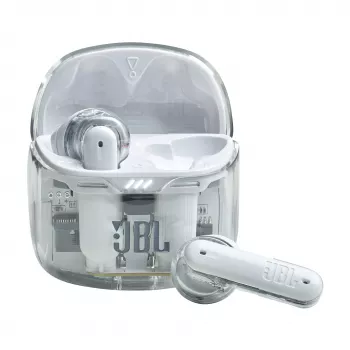 JBL Tune Flex Ghost Edition Headset True Wireless Stereo (TWS) In-ear puhelut/musiikki Bluetooth läpinäkyvä, valkoinen