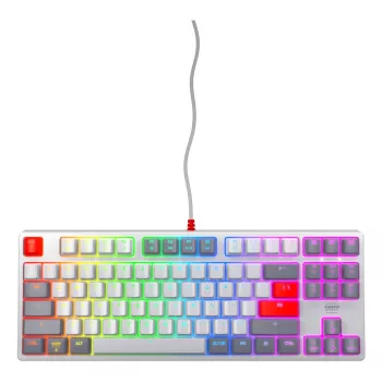 Mekaaninen pelinäppäimistö CHERRY K4V2 RGB Tenkeyless johdollinen USB 67 näppäintä
