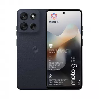 Älypuhelin MOTOROLA moto g56 5G 17,1 cm (6,72 tuumaa) Hybrid Dual SIM, MediaTek Dimensity 7060 2,6 GHz, 8 GB RAM, 256 GB, 5200 mAh, musta