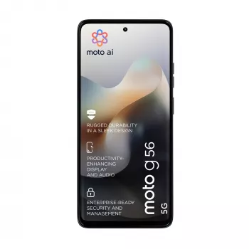 Älypuhelin MOTOROLA moto g56 5G 17,1 cm (6,72 tuumaa) Hybrid Dual SIM, MediaTek Dimensity 7060 2,6 GHz, 8 GB RAM, 256 GB, 5200 mAh, musta