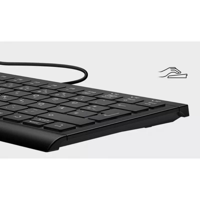 KeySonic KSK-5010ELC (DE) näppäimistö kotiin USB QWERTZ saksalainen musta