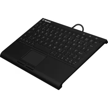KeySonic KSK-3211ELU (DE) näppäimistö kotiin USB QWERTZ saksalainen musta