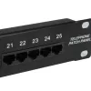 Equip 25-porttinen Cat.3 RJ45 ISDN patch-paneeli, musta