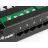 Equip 25-porttinen Cat.3 RJ45 ISDN patch-paneeli, musta