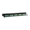 Equip 25-porttinen Cat.3 RJ45 ISDN patch-paneeli, musta