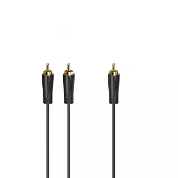 Audiokaapeli Hama 00205097 5m RCA 2 x RCA uros kullattu musta