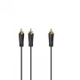 Audiokaapeli Hama 00205097 5m RCA 2 x RCA uros kullattu musta