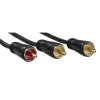 Audiokaapeli Hama 00205097 5m RCA 2 x RCA uros kullattu musta