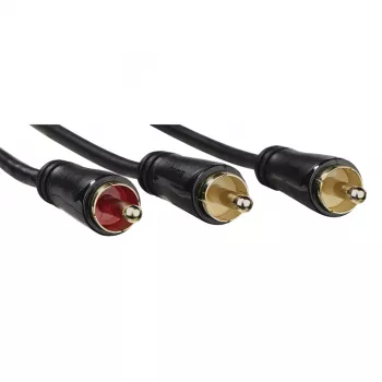 Audiokaapeli Hama 00205097 5m RCA 2 x RCA uros kullattu musta
