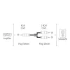 Audiokaapeli Hama 00205097 5m RCA 2 x RCA uros kullattu musta
