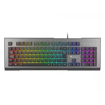 GENESIS Rhod 500 RGB -näppäimistö pelaamiseen USB QWERTY portugali musta, hopea
