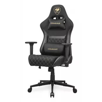 Yleispelituoli COUGAR Gaming Armor One V2 Gold F verhoiltu istuin musta kulta