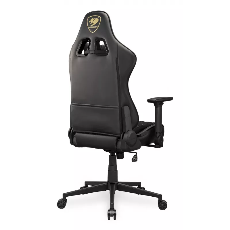 Yleispelituoli COUGAR Gaming Armor One V2 Gold F verhoiltu istuin musta kulta
