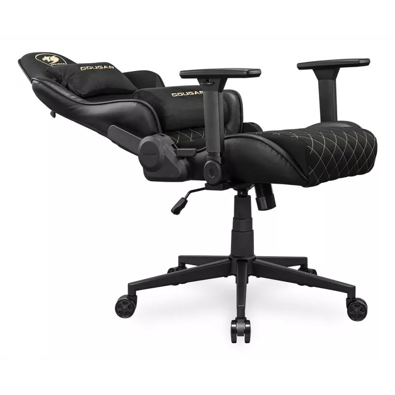 Yleispelituoli COUGAR Gaming Armor One V2 Gold F verhoiltu istuin musta kulta