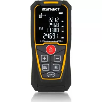 Laser-etäisyysmittari Smart 06-01100 Smartilta, kompakti käsikäyttöinen mittalaite