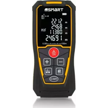 Laser-etäisyysmittari Smart 06-01100 Smartilta, kompakti käsikäyttöinen mittalaite