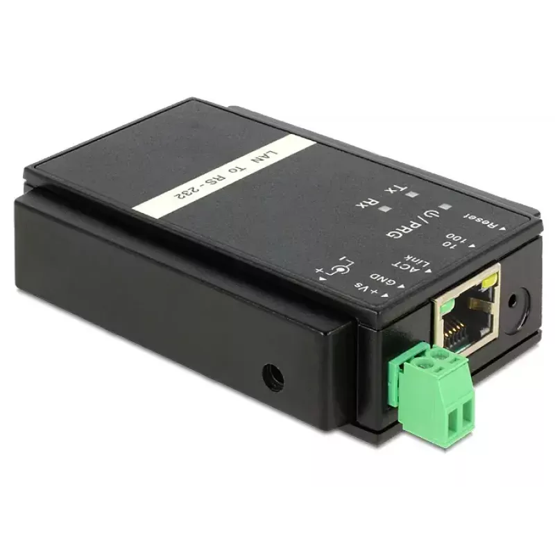 Delock 62504 Ethernet LAN (TCP/IP) - sarjaliitäntä RS-232 -muunnin