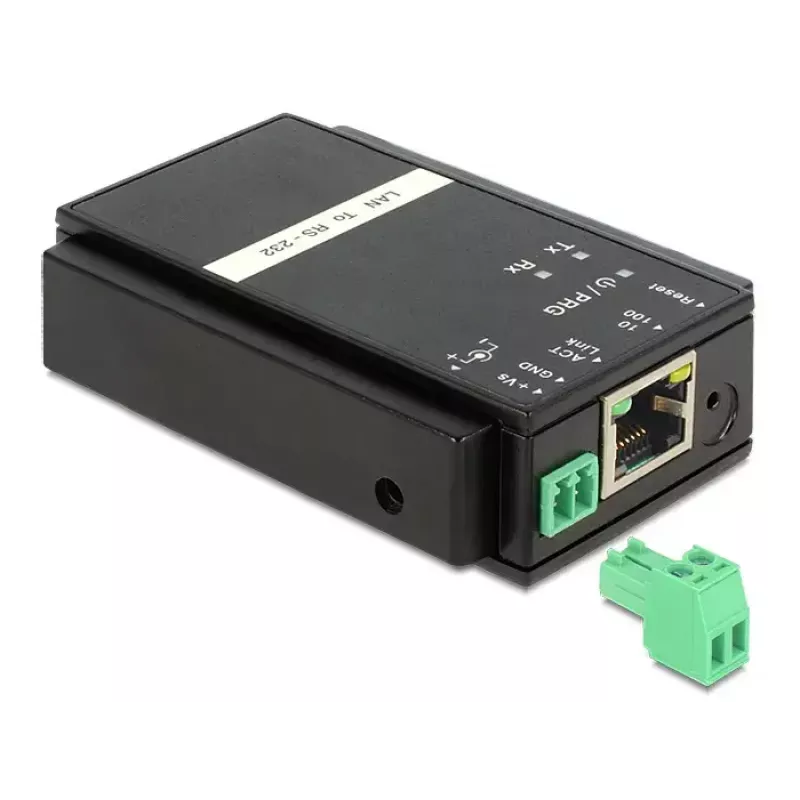 Delock 62504 Ethernet LAN (TCP/IP) - sarjaliitäntä RS-232 -muunnin