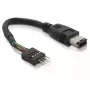 FireWire-kaapeli DeLOCK 82379 0,016 m musta uros/uros