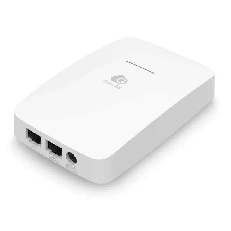 EnGenius Cloud Managed AP Wall-Plate 11ax Wi-Fi 6 400+867 Mbps 2T2R GbE PoE.af 2x4 & 2x 5dBi ia