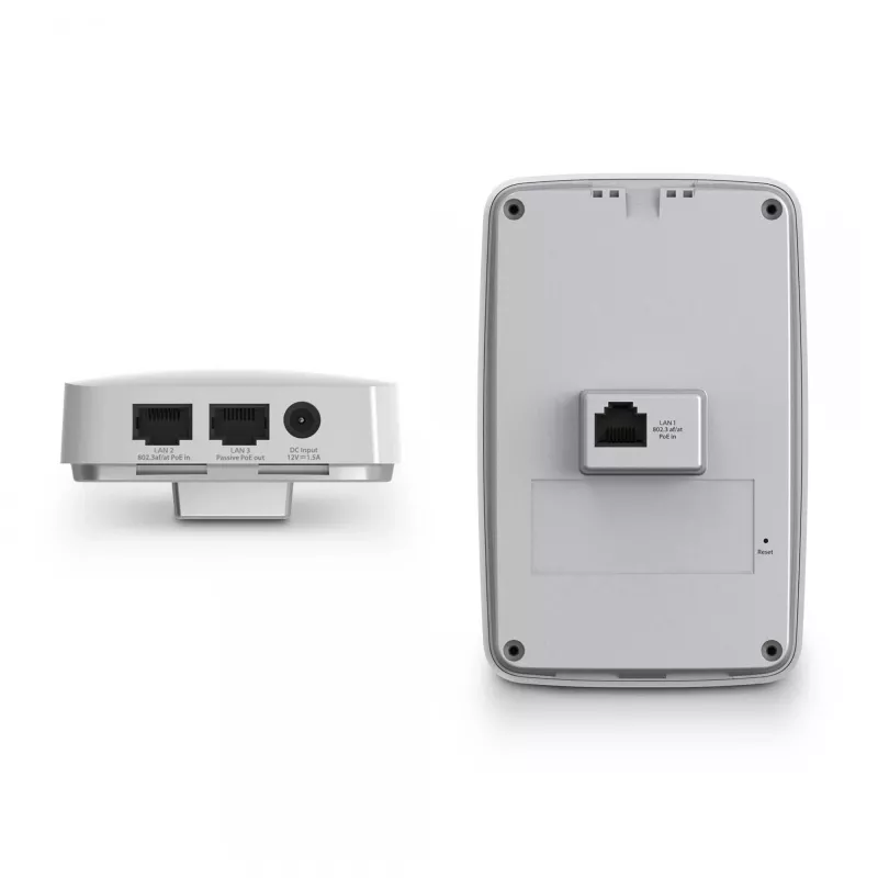 EnGenius Cloud Managed AP Wall-Plate 11ax Wi-Fi 6 400+867 Mbps 2T2R GbE PoE.af 2x4 & 2x 5dBi ia