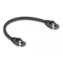 DeLOCK RJ45-verkkokaapeli Cat.8.1 S/FTP 25 cm 40 Gbit/s musta