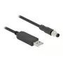 DeLOCK anturi-/toimilaitekaapeli 1,8 m M8 USB 2.0 Type-A musta 64258