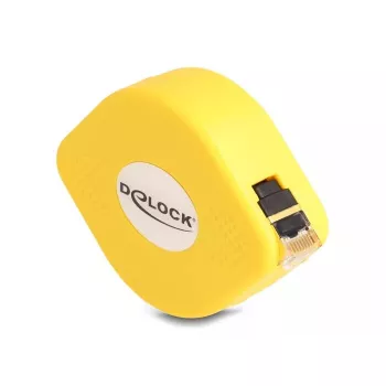 DeLOCK RJ45-kelakaapeli Cat.6A STP 1,5 m musta keltainen