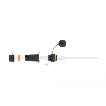 Kaapeliliitin RJ-45/RJ-45 DeLOCK 86700 musta oranssi