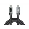 DeLOCK USB 40 Gbps data- ja pikalatauskoaksiaalikaapeli 1 m USB PD 3.1 240 W
