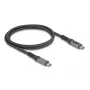 DeLOCK USB 40 Gbps data- ja pikalatauskoaksiaalikaapeli 1 m USB PD 3.1 240 W