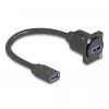 DeLOCK D-tyypin USB-kaapeli Type-A-pistorasia – Type-A-pistorasia 5 Gbit/s 20 cm