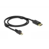 DisplayPort-kaapeli DeLOCK 83721 Mini DisplayPort 1 m musta
