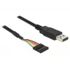 USB-kaapeli DeLOCK 1,8 m USB2.0-A/TTL 6-pin musta