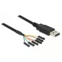 USB-kaapeli DeLOCK 1,8 m USB2.0-A/TTL 6-pin musta