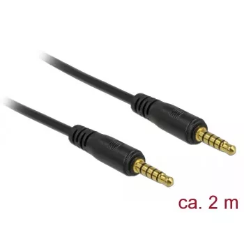 Audiokaapeli DeLOCK 85697 2 m 3,5 mm musta