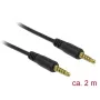 Audiokaapeli DeLOCK 85697 2 m 3,5 mm musta