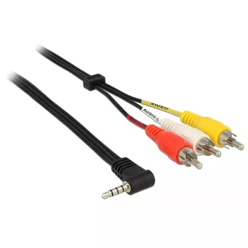 Audiokaapeli DeLOCK 84724 1,5 m 3,5 mm 3 × RCA musta