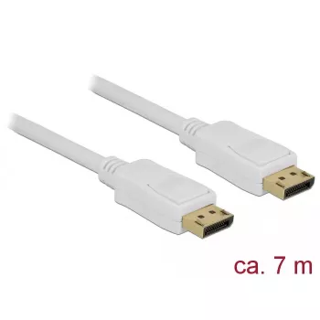 DisplayPort-kaapeli DeLOCK 84861 7 m valkoinen