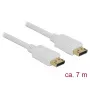 DisplayPort-kaapeli DeLOCK 84861 7 m valkoinen